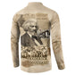 Frederick Douglass Button Sweatshirt Sepia Newspaper Collage Civil Rights March Historic Quote Design