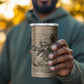Frederick Douglass 4 in 1 Can Cooler Tumbler Sepia Newspaper Collage Civil Rights March Historic Quote Design - African Pride