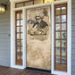 Frederick Douglass Door Cover Sepia Newspaper Collage Civil Rights March Historic Quote Design - African Pride