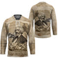 Frederick Douglass Hockey Jersey Sepia Newspaper Collage Civil Rights March Historic Quote Design - African Pride