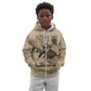 Frederick Douglass Kid Hoodie Sepia Newspaper Collage Civil Rights March Historic Quote Design - African Pride