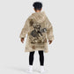 Frederick Douglass Kid Wearable Blanket Hoodie Sepia Newspaper Collage Civil Rights March Historic Quote Design - African Pride