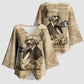 Frederick Douglass Kimono Sleeve Blouse Sepia Newspaper Collage Civil Rights March Historic Quote Design - African Pride