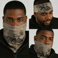 Frederick Douglass Neck Gaiter Sepia Newspaper Collage Civil Rights March Historic Quote Design - African Pride