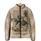 Frederick Douglass Padded Jacket Sepia Newspaper Collage Civil Rights March Historic Quote Design - African Pride