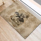 Frederick Douglass Rubber Doormat Sepia Newspaper Collage Civil Rights March Historic Quote Design - African Pride