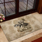 Frederick Douglass Rubber Doormat Sepia Newspaper Collage Civil Rights March Historic Quote Design - African Pride