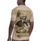 Frederick Douglass Rugby Jersey Sepia Newspaper Collage Civil Rights March Historic Quote Design TS04