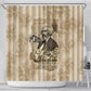 Frederick Douglass Shower Curtain Sepia Newspaper Collage Civil Rights March Historic Quote Design - African Pride