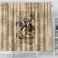 Frederick Douglass Shower Curtain Sepia Newspaper Collage Civil Rights March Historic Quote Design - African Pride