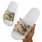 Frederick Douglass Slide Sandals Sepia Newspaper Collage Civil Rights March Historic Quote Design - African Pride