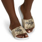 Frederick Douglass Slide Sandals Sepia Newspaper Collage Civil Rights March Historic Quote Design - African Pride
