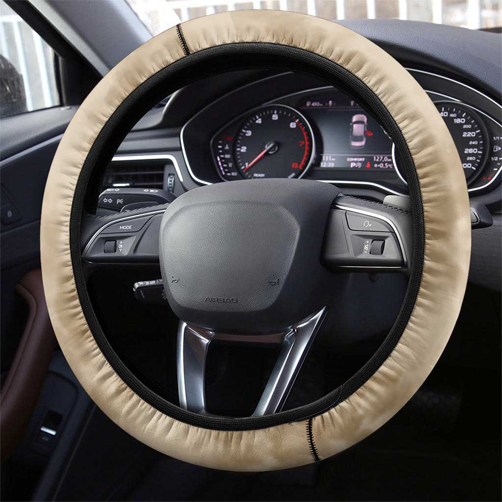 Frederick Douglass Steering Wheel Cover Sepia Newspaper Collage Civil Rights March Historic Quote Design - African Pride