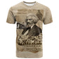Frederick Douglass T shirt Sepia Newspaper Collage Civil Rights March Historic Quote Design TS04