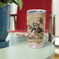 Frederick Douglass Tumbler Cup Sepia Newspaper Collage Civil Rights March Historic Quote Design - African Pride