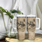 Frederick Douglass Tumbler With Handle Sepia Newspaper Collage Civil Rights March Historic Quote Design - African Pride