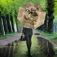 Frederick Douglass Umbrella Sepia Newspaper Collage Civil Rights March Historic Quote Design - African Pride