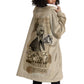 Frederick Douglass Wearable Blanket Hoodie Sepia Newspaper Collage Civil Rights March Historic Quote Design - African Pride