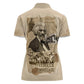 Frederick Douglass Women Polo Shirt Sepia Newspaper Collage Civil Rights March Historic Quote Design TS04