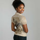 Frederick Douglass Women Polo Shirt Sepia Newspaper Collage Civil Rights March Historic Quote Design TS04