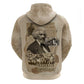 Frederick Douglass Zip Hoodie Sepia Newspaper Collage Civil Rights March Historic Quote Design - African Pride