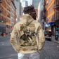 Frederick Douglass Zip Hoodie Sepia Newspaper Collage Civil Rights March Historic Quote Design - African Pride