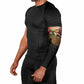 Frederick Douglass Arm Sleeves American Flag Background Powerful Quote Build Strong Children Civil Rights Tribute - African Pride