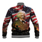 Frederick Douglass Baseball Jacket American Flag Background Powerful Quote Build Strong Children Civil Rights Tribute - African Pride