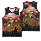 Frederick Douglass Basketball Jersey American Flag Background Powerful Quote Build Strong Children Civil Rights Tribute - African Pride
