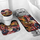 Frederick Douglass Bathroom Set American Flag Background Powerful Quote Build Strong Children Civil Rights Tribute - African Pride
