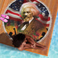 Frederick Douglass Beach Blanket American Flag Background Powerful Quote Build Strong Children Civil Rights Tribute - African Pride