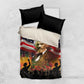 Frederick Douglass Bedding Set American Flag Background Powerful Quote Build Strong Children Civil Rights Tribute - African Pride