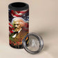 Frederick Douglass 4 in 1 Can Cooler Tumbler American Flag Background Powerful Quote Build Strong Children Civil Rights Tribute - African Pride