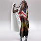 Frederick Douglass Hooded Blanket American Flag Background Powerful Quote Build Strong Children Civil Rights Tribute - African Pride
