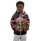 Frederick Douglass Kid Hoodie American Flag Background Powerful Quote Build Strong Children Civil Rights Tribute - African Pride