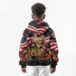 Frederick Douglass Kid Hoodie American Flag Background Powerful Quote Build Strong Children Civil Rights Tribute - African Pride