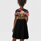 Frederick Douglass Kid Short Sleeve Dress American Flag Background Powerful Quote Build Strong Children Civil Rights Tribute TS04