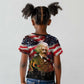 Frederick Douglass Kid T shirt American Flag Background Powerful Quote Build Strong Children Civil Rights Tribute TS04