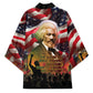 Frederick Douglass Kimono American Flag Background Powerful Quote Build Strong Children Civil Rights Tribute - African Pride