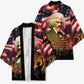 Frederick Douglass Kimono American Flag Background Powerful Quote Build Strong Children Civil Rights Tribute - African Pride
