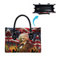 Frederick Douglass Leather Bag American Flag Background Powerful Quote Build Strong Children Civil Rights Tribute - African Pride