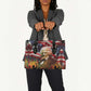 Frederick Douglass Leather Bag American Flag Background Powerful Quote Build Strong Children Civil Rights Tribute - African Pride