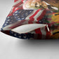 Frederick Douglass Pillow Cover American Flag Background Powerful Quote Build Strong Children Civil Rights Tribute - African Pride