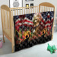 Frederick Douglass Quilt American Flag Background Powerful Quote Build Strong Children Civil Rights Tribute - African Pride