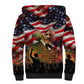 Frederick Douglass Sherpa Hoodie American Flag Background Powerful Quote Build Strong Children Civil Rights Tribute - African Pride
