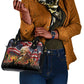 Frederick Douglass Shoulder Handbag American Flag Background Powerful Quote Build Strong Children Civil Rights Tribute - African Pride