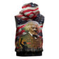 Frederick Douglass Sleeveless Hoodie American Flag Background Powerful Quote Build Strong Children Civil Rights Tribute - African Pride