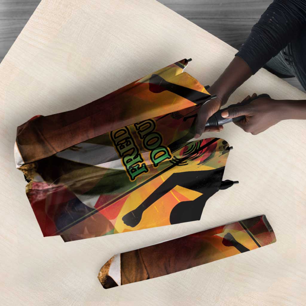 Frederick Douglass Umbrella American Flag Background Powerful Quote Build Strong Children Civil Rights Tribute - African Pride