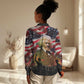 Frederick Douglass Women Casual Shirt American Flag Background Powerful Quote Build Strong Children Civil Rights Tribute - African Pride