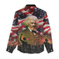Frederick Douglass Women Casual Shirt American Flag Background Powerful Quote Build Strong Children Civil Rights Tribute - African Pride